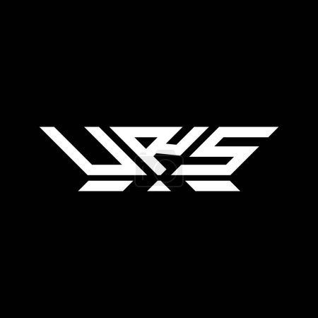 Diseño de vectores de logotipo de letra URS, logotipo URS simple y moderno. URS diseño de alfabeto de lujo  