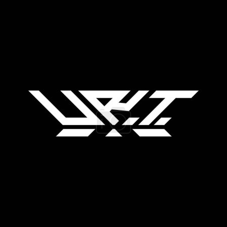 URT lettre logo vectoriel design, URT logo simple et moderne. URT design alphabet luxueux  