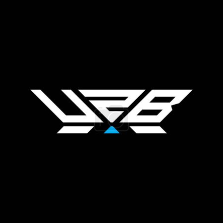 UZB letter logo vector design, UZB simple and modern logo. UZB luxurious alphabet design  