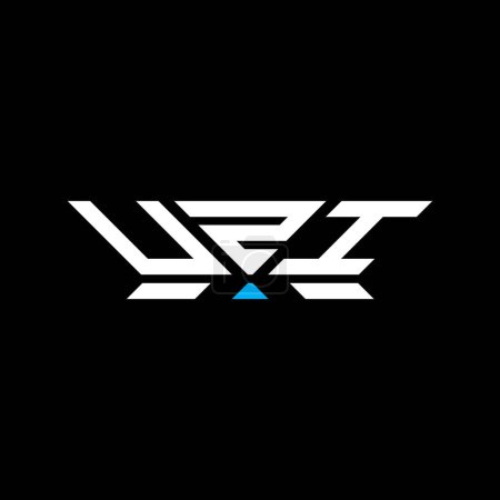 UZI lettre logo vectoriel design, UZI logo simple et moderne. Design alphabet luxueux UZI  