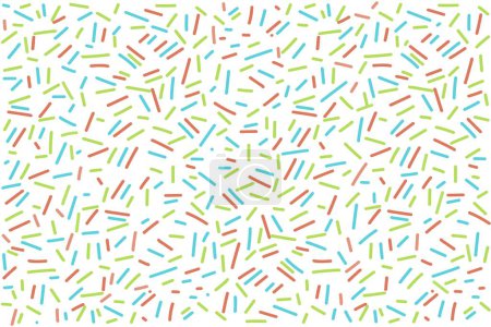 Ilustración de Abstract background with colorful dashes, lines, dots. Screensaver template, presentation background, design element - Imagen libre de derechos
