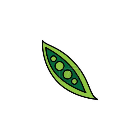 Foto de Guisante vegetal icono vector vector ilustración diseño - Imagen libre de derechos