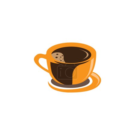 Foto de Coffee cup icon design abstract color vector illustration - Imagen libre de derechos
