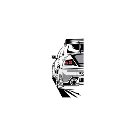 Illustration for Auto car sedan icon logo color elegant design element vector illustration - Royalty Free Image