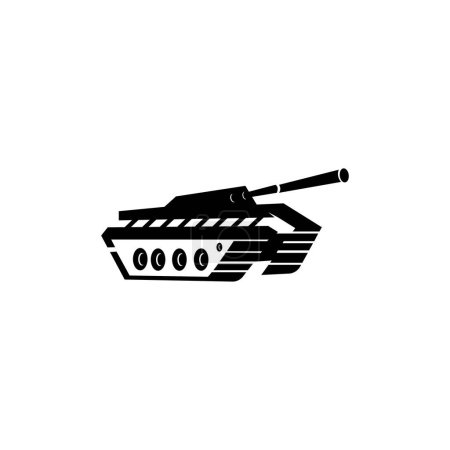 Illustration for Tank fighter plane icon vector logo illustration design - Royalty Free Image