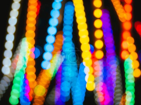 Téléchargez les photos : Décoration lumineuse colorée Fête du festival Fond flou - en image libre de droit