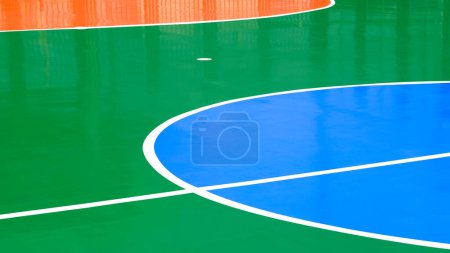 Colorful high quality standard outdoor futsal court background 