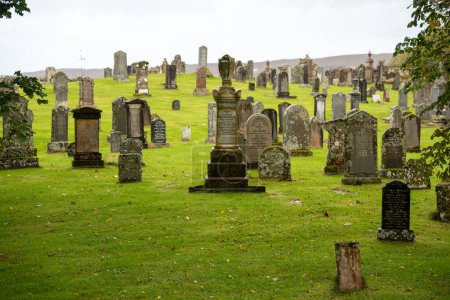 Photo for Old celtic graveyard in the Highlands, Scotland - Royalty Free Image