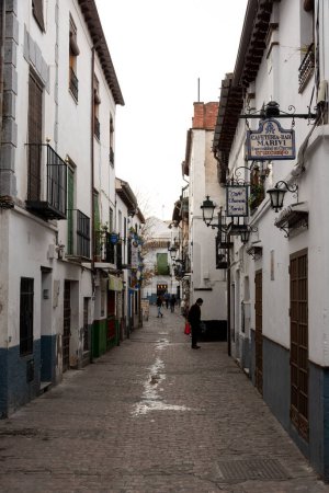 Foto de Calles del Albaicín en Granada, Andalucía, España - Imagen libre de derechos