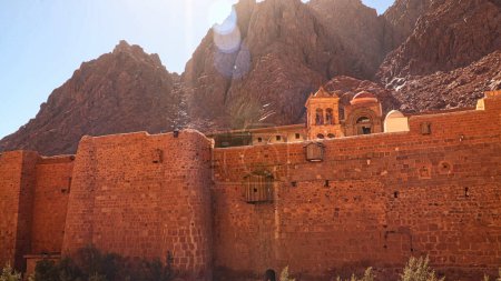 The building is surrounded by a fence in the monastery of St. Catherine. Sinai Egypt