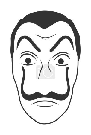 Foto de Máscara de robo de ladrón miedo Salvador Dalí - Imagen libre de derechos