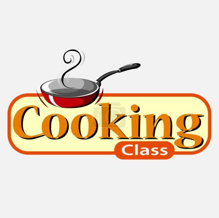 Illustration for Cooking class symbol, vector illustration - Royalty Free Image