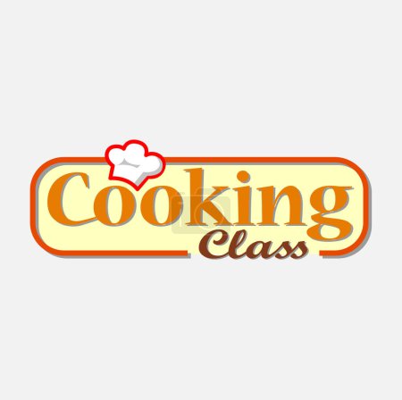 Téléchargez les illustrations : Vector illustration, Cooking class symbol. - en licence libre de droit