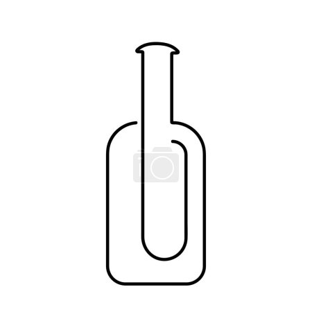 Téléchargez les photos : Ligne art bouteille graphique atout de conception de l'icône de bouteille alimentaire adapté à l'élégance de contenu polyvalent art minimaliste. - en image libre de droit