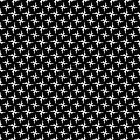 Photo for Sacred monochrome seamless pattern. Black and white repetitive ornamental oriental style texture. Abstract background. Endless geometric wallpaper. For prints, fabric, textile. Vector. - Royalty Free Image