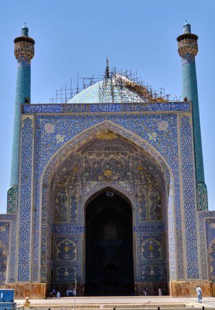 Téléchargez les photos : Ispahan, Iran, 06.30.2023 : Mosquée Jameh d'Ispahan ou Mosquée Jme d'Ispahan, Iran. - en image libre de droit