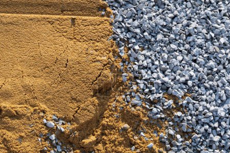 Foto de Textura de fondo de roca y arena, pared de piedra - Imagen libre de derechos