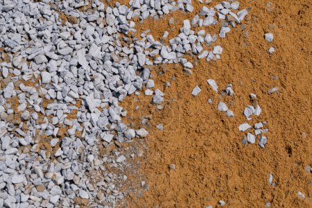 Foto de Textura de fondo de roca y arena, pared de piedra - Imagen libre de derechos