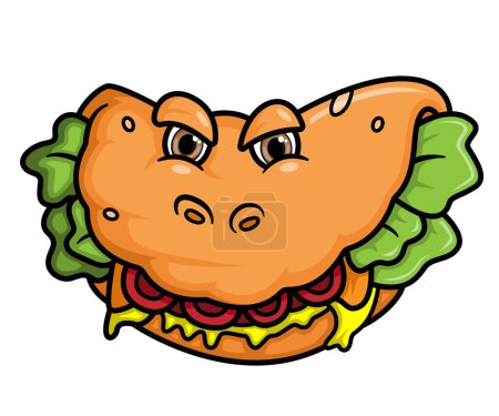 Illustration for Character Design Mascot Spicy Taco of illustration - Royalty Free Image