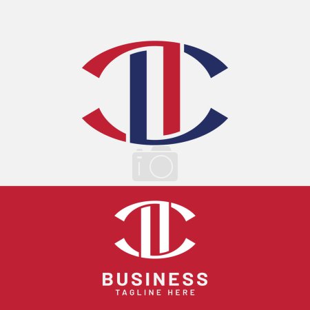 Photo for J C JC CJ Letter Monogram Initial Logo Design Template. Suitable for General Sports Fitness Finance Construction Company Business Corporate Shop Apparel in Simple Modern Style Logo Design. - Royalty Free Image