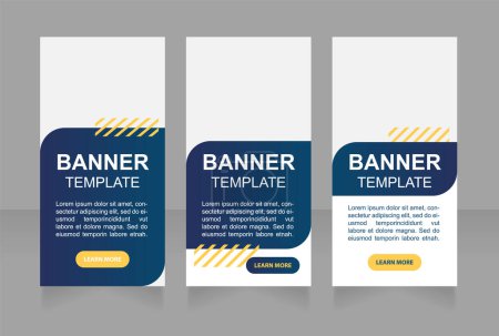 Ilustración de Agricultural industry and machinery web banner design template. Vector flyer with text space. Advertising placard with customized copyspace. Printable poster for advertising. Arial font used - Imagen libre de derechos