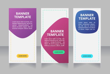 Illustration for Urban chill zones for guests web banner design template. Vector flyer with text space. Advertising placard with customized copyspace. Printable poster for advertising. Arial font used - Royalty Free Image