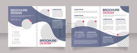 Illustration for Succession planning in business blank brochure design. Template set with copy space for text. Premade corporate reports collection. Editable 4 paper pages. Arial, Archivo-Regular fonts used - Royalty Free Image