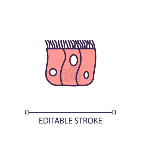 Illustration for 2D simple editable epithelial stem cells icon representing cell therapy, isolated vector, thin line illustration. - Royalty Free Image