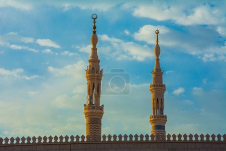 Foto de Minarete - mezquita nabvi - Madeena - Imagen libre de derechos