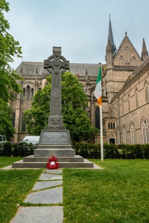Photo for Irish war monument at Ieper, Belgium. May 21 2023. - Royalty Free Image