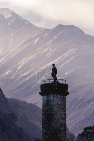 Téléchargez les photos : Près du monument de Glenfinnan. Glenfinnan, Écosse. 4 janvier 2024. - en image libre de droit