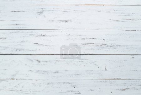 Foto de Viejo tablero de madera blanca. Fondo de madera rústica. - Imagen libre de derechos