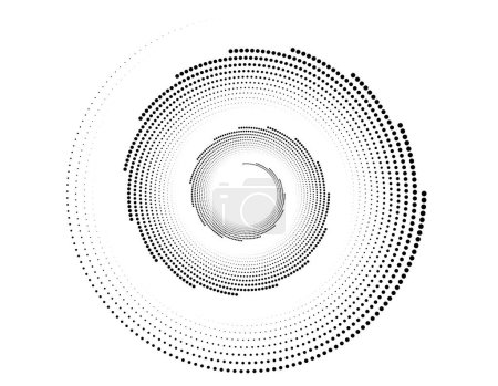 Téléchargez les photos : Eléments de design. Vague de nombreuses lignes violettes cercle anneau. Rayures verticales ondulées abstraites sur fond blanc isolées. Illustration vectorielle SPE 10. Ondes colorées avec lignes créées à l'aide de Blend Tool - en image libre de droit