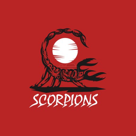 scorpio logo animal design vector