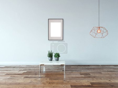 Photo for Modern bright interior. 3D illustration - Royalty Free Image