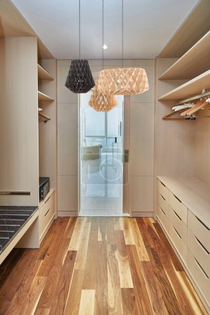 Foto de Wardrobe cabinet interior design for home office and hotel - Imagen libre de derechos