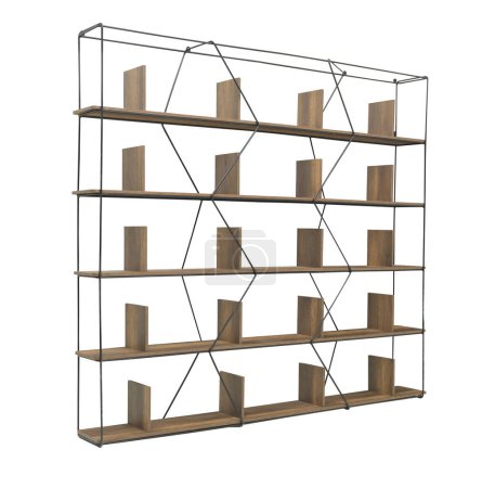Photo for Modern bookcase designed for home hotel workplace - Royalty Free Image