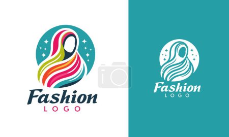 Logo moda musulmana vector a todo color