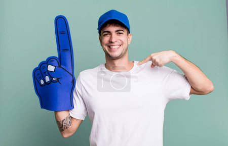 Photo for Adult man number one fan concept - Royalty Free Image