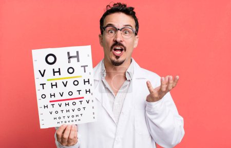 Photo for Adult man amazed, shocked and astonished with an unbelievable surprise. optical vision test concept - Royalty Free Image