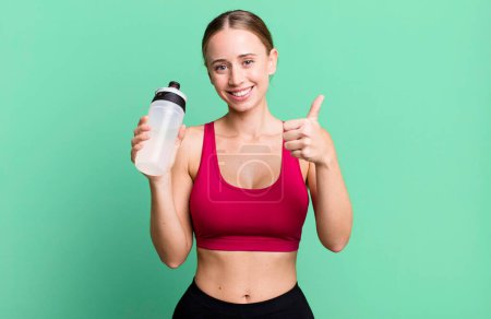 Photo for Blonde pretty young caucasian woman fitness concept - Royalty Free Image