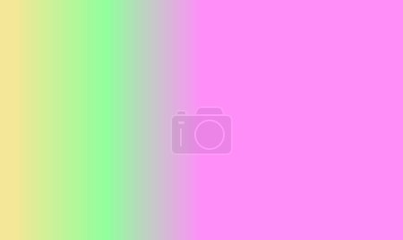 Téléchargez les photos : Conception simple rose, jaune et vert dégradé couleur illustration fond très cool - en image libre de droit