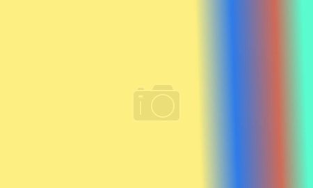 Diseño simple Cian, rojo, amarillo y azul degradado color ilustración fondo muy fresco