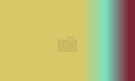 Photo for Design simple yellow,cyan and maroon gradient color illustration background very cool - Royalty Free Image