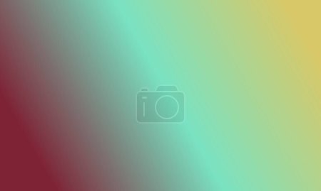 Photo for Design simple yellow,cyan and maroon gradient color illustration background very cool - Royalty Free Image
