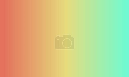 Photo for Design simple maroon,cyan and yellow gradient color illustration background very cool - Royalty Free Image