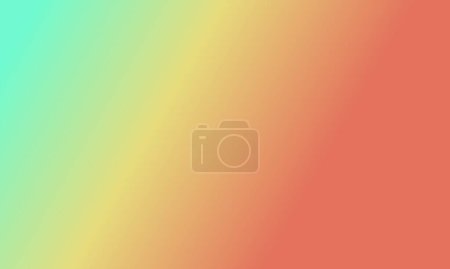 Photo for Design simple maroon,cyan and yellow gradient color illustration background very cool - Royalty Free Image
