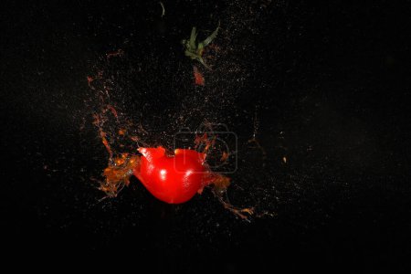 Photo for High speed photography tomato shot - Royalty Free Image