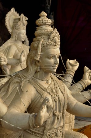 Photo for Making of Goddess Durga Maa Idol - Royalty Free Image