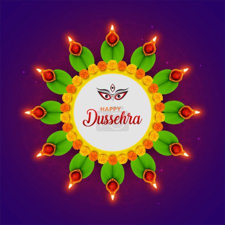 Téléchargez les photos : Happy Dussehra Vijayadashami festival, Navratri, Durga Puja - en image libre de droit